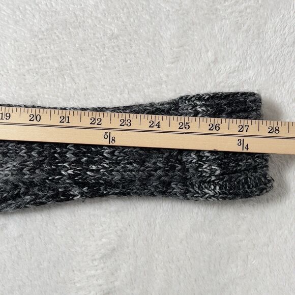 Leif Nelson Zip Up Hooded Slim Fit Cardigan Sweater Mens Sz L Marled Black - Picture 12 of 12